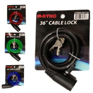 36" Bicycle Security Steel Cable Lock