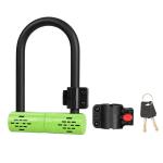 Heavy-Duty Steel U-Lock for Bikes - Green