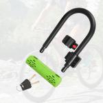 Heavy-Duty Steel U-Lock for Bikes - Green