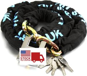 Heavy Duty 3 Feet Bike Chain Lock with 4 Keys