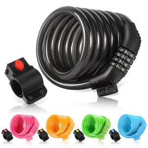 ETRONIC 6 ft. Resettable Bike Lock Cable