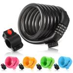 ETRONIC 6 ft. Resettable Bike Lock Cable