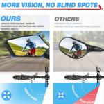 2-Pack Bicycle Rear View Handlebar Mirrors
