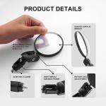 Bar End Bike Mirrors - 2 Pack with Tools