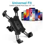 Motorcycle Phone Mount with Auto Lock & Anti-Shake