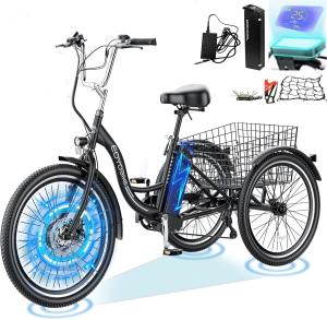 H&ZT 26-Inch Electric Tricycle for Men and Women