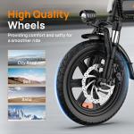 URLIFE 14" Folding Electric Bike with 500W Motor