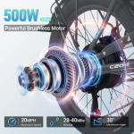 VARUN 20" 750W Folding Electric Bicycle for Commuting