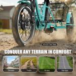 Electric Folding Tricycle with Removable Battery