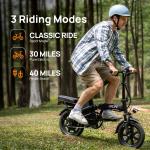 URLIFE 14" Folding Electric Bike with 500W Motor
