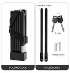 ROCKBROS Heavy Duty Folding Bike Lock