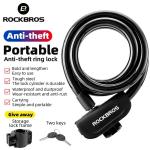 ROCKBROS 14.4mm Steel Bicycle Cable Lock