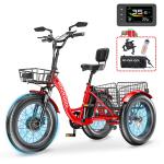 MOONCOOL 1100W Electric Fat Trike with Battery