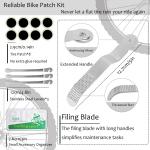 Bike Tire Repair Tool Kit & Portable Pump