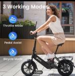14" Folding Electric Bike for Adults, 350W
