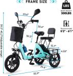 350W Adult Electric Folding Tricycle, 45-Mile Range
