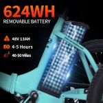 Narrak Folding Electric Fat Tire Trike 1100W