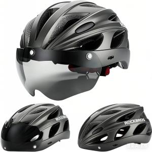 ROCKBROS Adjustable Bike Helmet with Magnetic Visor