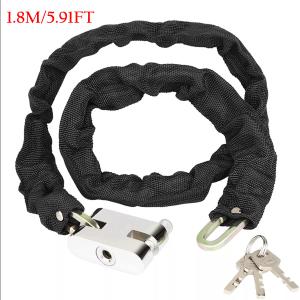 Heavy-Duty Bicycle Chain Lock with Key