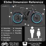 KETELES 3200W Dual Motor 26" Electric Bike