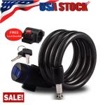 Heavy Duty Bicycle Lock with Key Security Chain