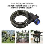 Heavy Duty Bicycle Lock with Key Security Chain