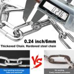 Heavy-Duty Bike Chain Lock - Keyless Anti-Theft