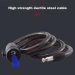 Heavy Duty Bicycle Lock with Key Security Chain