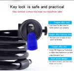 Heavy Duty Bicycle Lock with Key Security Chain