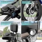 NAIZEA Electric Fat Tire Tricycle with Battery