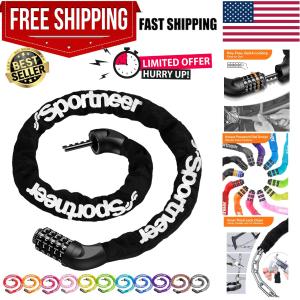 5-Digit High Security Bike Chain Lock