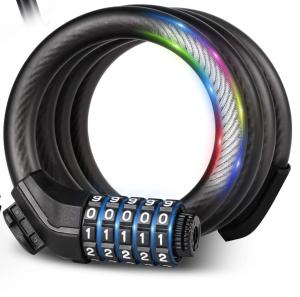5-Digit Combination Cable Lock for Bicycles
