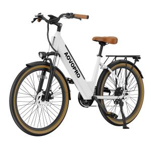 AOVOPRO 26" Electric Bike 750W, 35-45 Mile Range