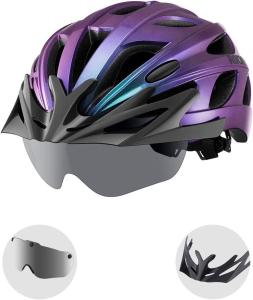 Rockbros Adult Bike Helmet with Detachable Goggles