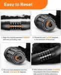5-Digit High Security Bike Chain Lock