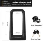 ROCKBROS High Strength Bike U Lock with 3 Keys