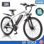 26-Inch 500W Electric Mountain eBike with Cruise Control