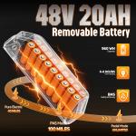 Adult Electric Mountain Bike, 20" Fat Tires