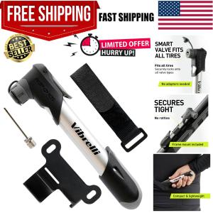 Compact Bike Pump for Presta & Schrader Valves