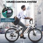 26-Inch 500W Electric Mountain eBike with Cruise Control
