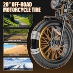 Adult Electric Mountain Bike, 20" Fat Tires