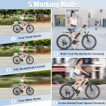 26-Inch 500W Electric Mountain eBike with Cruise Control