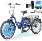H&ZT 700W Adult Electric Tricycle - 26" Wheel