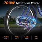 H&ZT 700W Adult Electric Tricycle - 26" Wheel