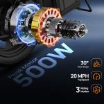 URLIFE 14" Folding Electric Bike with 500W Motor