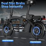 700W Folding Electric Bike for Adults and Teens
