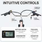 24" Electric Tricycle with Dual Battery and Basket