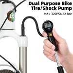 ROCKBROS Mini Bike Pump with Digital Gauge