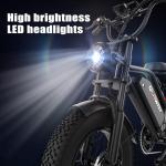 20” Full Suspension Electric Bike with Removable Battery