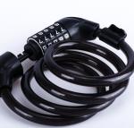 Combination Bike Lock Cable Chain - Black 5 Digits